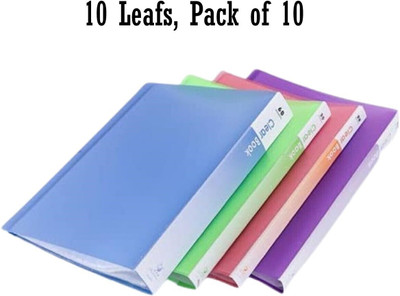 CAMPIO Polypropylene (PP) Document Folder(Set Of 10, Multicolor)