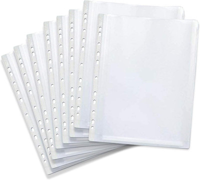 KRISHVIA Plastic File Folder(Set Of 50, Transparent)