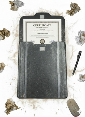 SKP Velcro Bag | Sleek,Stylish & Transparant | Pack Of 5 Document Cover | Interview Files(Set Of 1, Royal blue, Red, Green, Navy Blue, Brown)