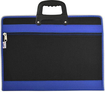 Rangwell 13 Pockets Expanding Zip File Folder for Document, A4 Size folder(Set Of 1, Blue)