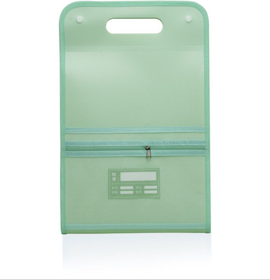 SHINING ZON Plastic 13 Pocket Expanding File Folder Multipurpose Vertical(Set Of 2, Green)