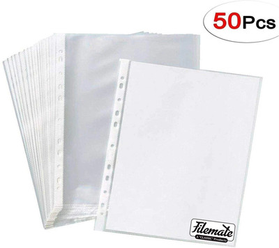 futureX F/S or Legal Size Document Holder(Set Of 50, Clear and Transparent)