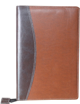 Kopila PU Leather Premium office document file folder with 20 leefs(Set Of 1, Brown)