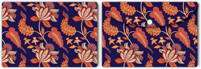 Nourish Plastic Document Folder(Set Of 2, Rattan-Flowers-On-Blue)