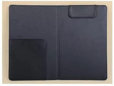 ARTISTERY Leather Restaurant, Hotel Guest Check Bill Presenter Holder, Bill Folder(Set Of 1, Multi, Leather Folder with pen strap, Magnetic Paper Holder)