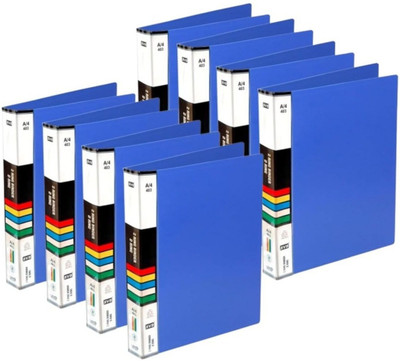 vavia PALSTIC PLASTIC FILE(Set Of 8, Blue)