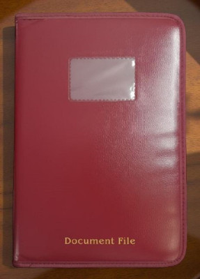 Sordha PU Leather Multipurpose Document Holder File Folder ( A4 Size , 20 Inner Leafs )(Set Of 1, Maroon)