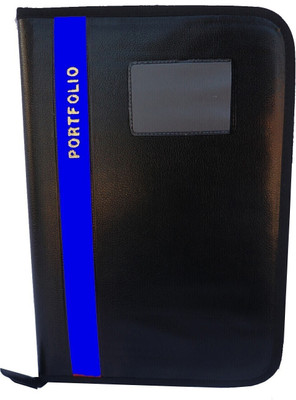 Kopila PU 20 Heavy Leaf's Blue office/document holder/certificate/report file folder Set of 1 A4 & FS Size(Set Of 1, Blue)