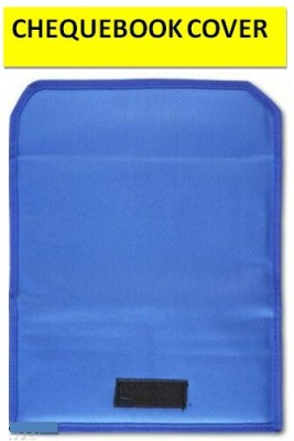 FileMate Cloth Cheque book Cover(Set Of 1, Blue)