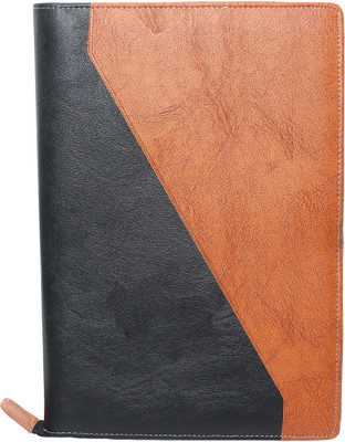 ZesTale Professional leatherette Document File Folder/ Certificate Holder(Set Of 1, Black, Brown)
