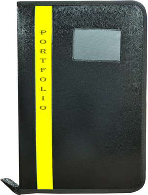 Kopila PU Leather file folder(Set Of 1, Yellow)
