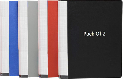 SHINING ZON Plastic Spring File Plastic Spring File(Set Of 2, Black, Blue, Grey)
