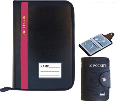 Kopila PU Learther File folders for documents.Certificate File Holder to Store Your documents\(Set Of 1, Pink)