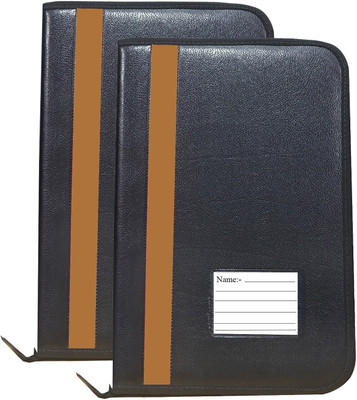Parthav Leader Documents file folder with 20 leafs(Set Of 2, Brown)