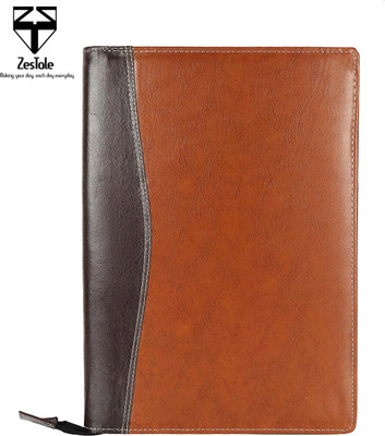 ZesTale PU Leather Multipurpose File Folder/ Document Folder(Set Of 1, Brown)