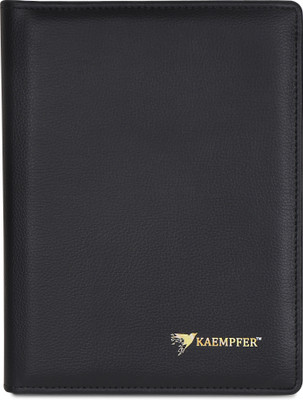 KAEMPFER FAUX LEATHER Document Organizer Folder(Set Of 1, Black)