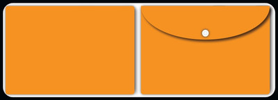 Nourish Plastic Document Folder(Set Of 2, Mustard)