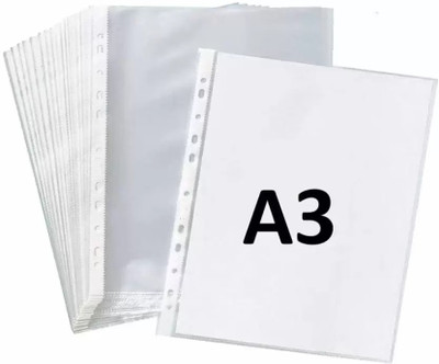 R K SALES Plastic Poly Propylene File Folder(Set Of 10, Transparent)