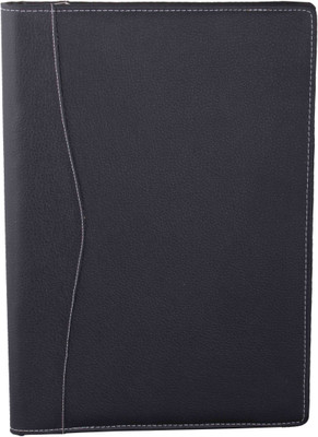 ZesTale Premium Leatherette Conference Document Folder(Set Of 1, Black)