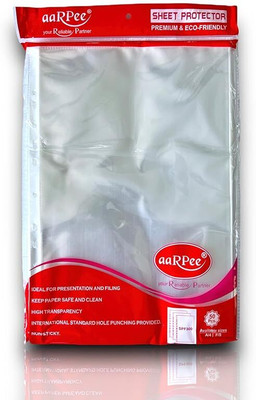 SHINING ZON PP Arpee Fs Size Sheet Protector For Documents Certificates(Set Of 50, Transparent)