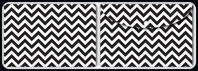 Nourish Plastic Document Folder(Set Of 2, BLACK WHITE)