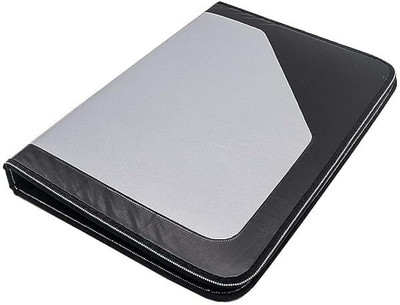 GPN PRINT PU Leather PU Leather Multipurpose 24 File Sleeve to Store A4 Professional Files(Set Of 1, Grey)