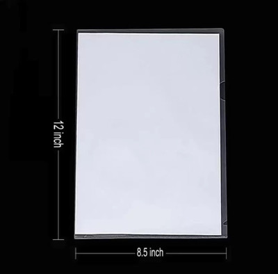 R K SALES Plastic File Folder(Set Of 12, White)