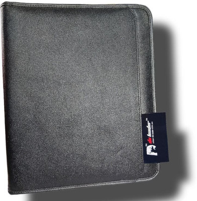 Da Leader Leatherite document file folder(Set Of 1, Black)