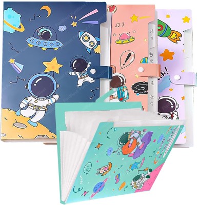 FATFISH Plastic File Folder(Set Of 2, Multicolor)