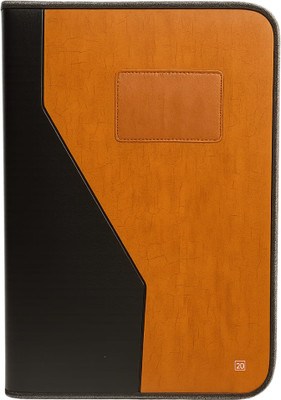 C J Choice PU Leather Multipurpose Professional File Folder, Document Bag,Portfolio Executive File, Legal Size Documents Holder(Set Of 1, Tan)
