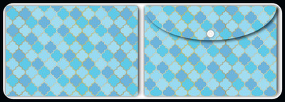 Nourish Plastic Document Folder(Set Of 2, Blue)