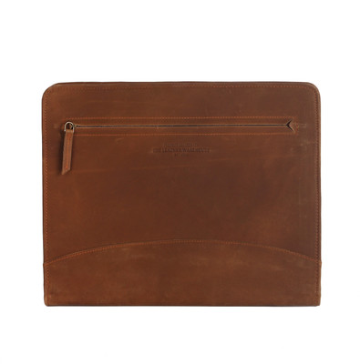 The Leather Warehouse file folder plane colour with leather File(Set Of 1, Brown)