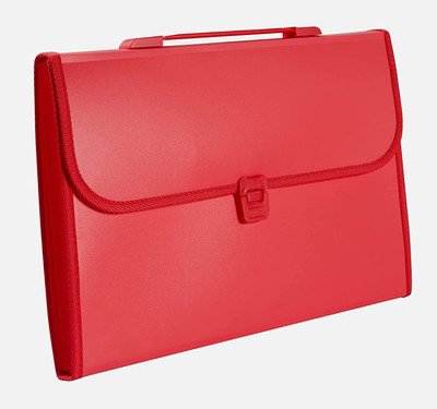 SHINING ZON Pp Red Expanding File Folder(Set Of 3, Red)