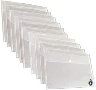 jewett My clear bag File Folder(Set Of 10, Transparent)