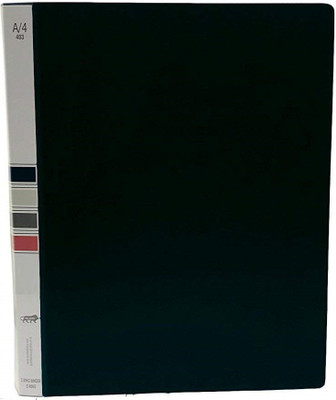 vavia PLASTIC 2D A4 Size Tough & Durable A4 Size Ring Binder Box Board File for Documents, Projects & Certificates(Set Of 1, Black)