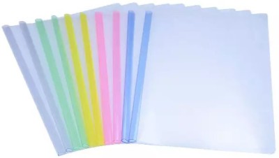Esselkay Plastic File Folder A4 Size(Set Of 10, Transparent)