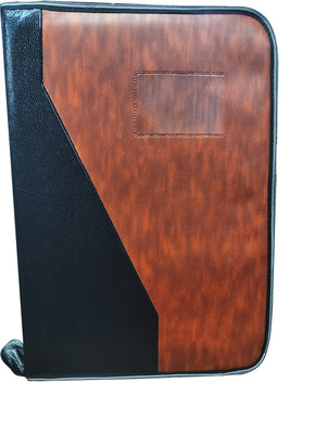 SB GRAND PU Leather file folder(Set Of 1, Brown, Black)