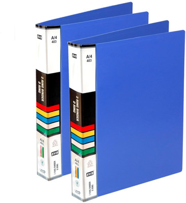 TULMAN 2D A4 Size Tough & Durable A4 Size Ring Binder Box Board File for Certificates Document Holder(Set Of 2, Blue)