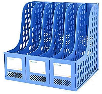 Kinzilla Plastic FILE PLATE 6 SECTION(Set Of 1, Multicolor)