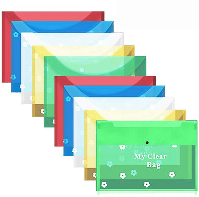 futureX Plastic Document Holder(Set Of 20, Multicolor)