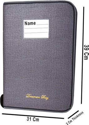 SB GRAND PU Leather 20 Leefs file folder(Set Of 1, Grey)