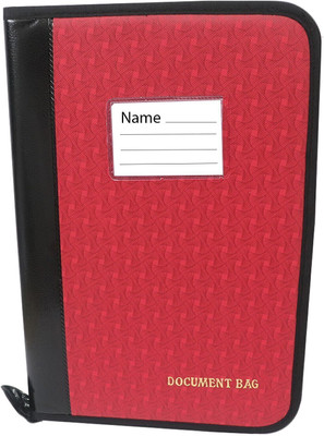 Kopila Faux Leather Document file folder for certificates(Set Of 1, Pink)