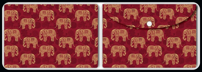 Nourish Plastic Document Folder(Set Of 2, Indian-Elephant-Pattern)