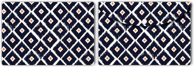 Nourish Plastic Document Folder(Set Of 2, Tribal-Blue-Orange)