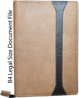 Kopila PU Leather files for documents(Set Of 1, Peach)