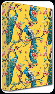 Nourish Cardboard Punchless File Folder(Set Of 1, Yellow Peacock New)