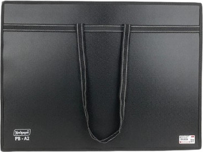 NEELGAGAN Portfolio Handle Bag A2 Size Document Bag Handbag Briefcase for Carrying Paper Files(Set Of 1, Black)