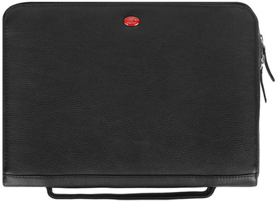 Perf Leather Action Case Box Folder(Set Of 1, Black)