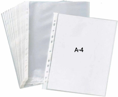 futureX Plastic Sheet Protector(Set Of 300, Transparent)