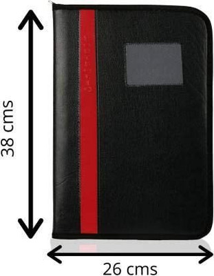TRENDY ONE Faux Leather Document file & folder Organizer(Set Of 1, Black)